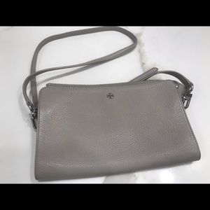 Tory Burch Brody Pebbled Leather Wallet Crossbody